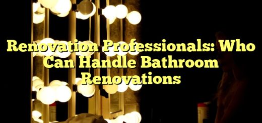Renovation Professionals: Who Can Handle Bathroom Renovations 